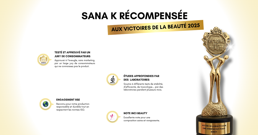 Sana k récompensée aux Victoires de la Beauté 2025