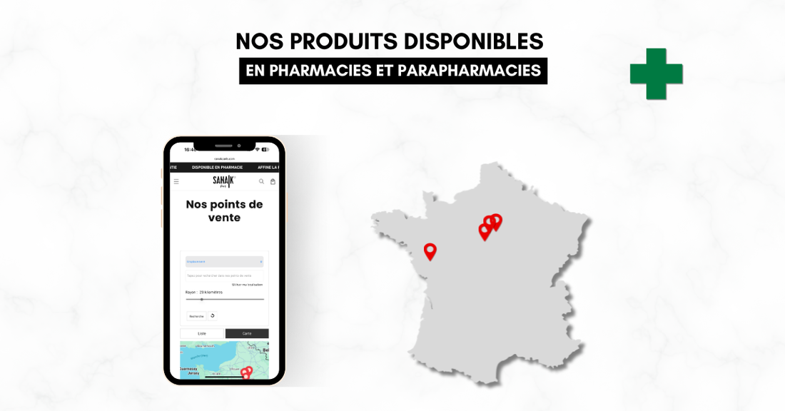 Nos produits sont aussi disponibles en pharmacie !