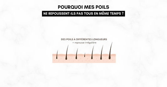 Pourquoi mes poils ne repoussent-ils pas tous en même temps ?