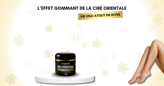 L’effet gommant de la cire orientale : un vrai atout en hiver