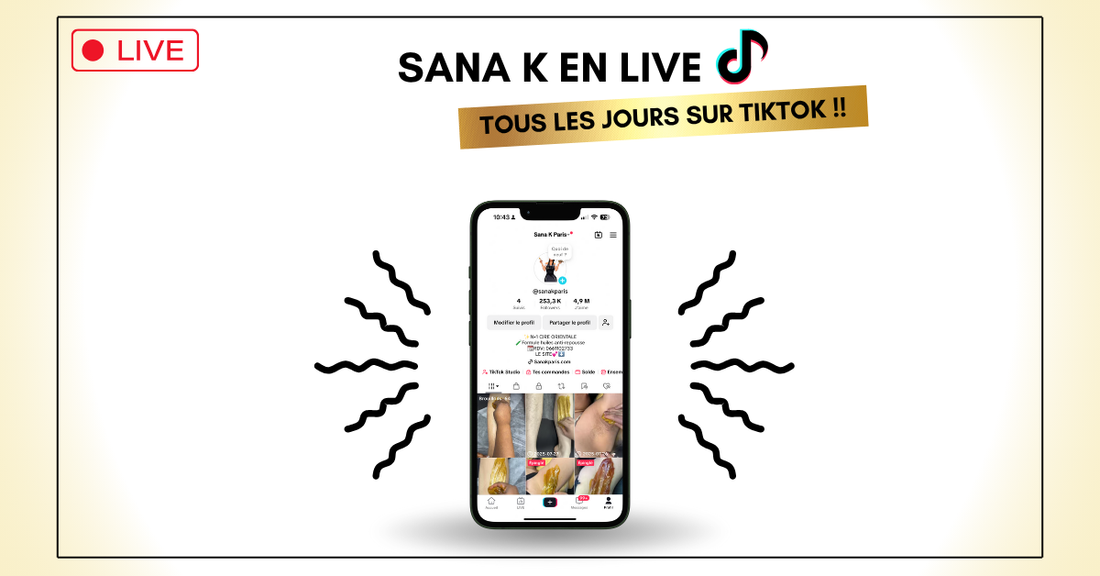 Sana k en live tous les jours sur TikTok !