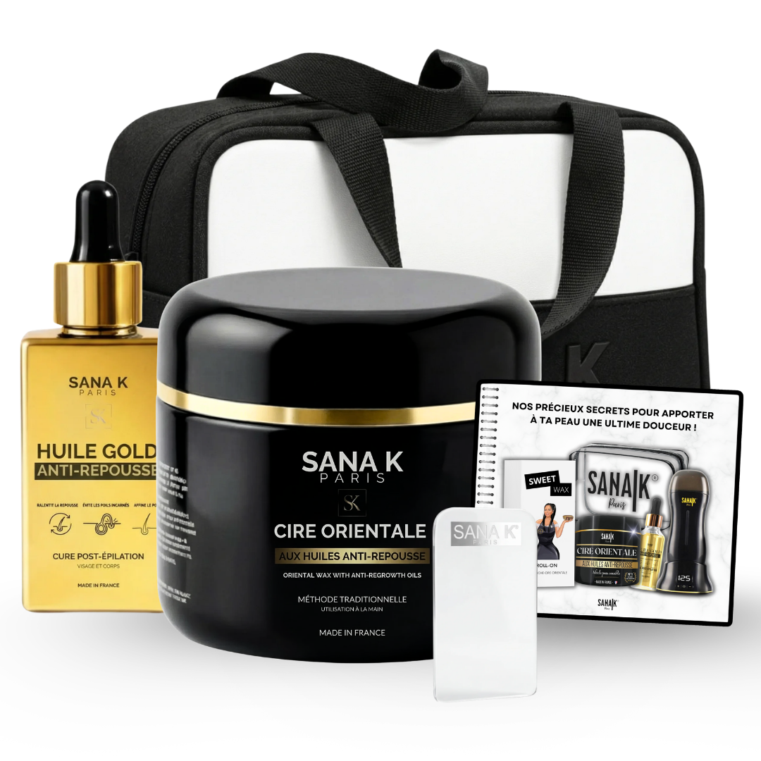 PACK ESSENTIEL (Cire XL + Huile + Pochette + Livret)